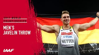 Mens Javelin Final  IAAF World Championships London 2017 [upl. by Aziram]