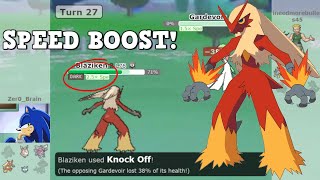 SPEED BOOST BLAZIKEN IS SO STRONG Pokemon Showdown Random Battles [upl. by Aiynot]