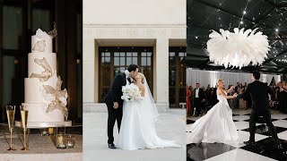 Luxury Dallas Texas Wedding  George Bush Library [upl. by Lirba]