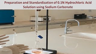 Preparation and Standardization of 01 N Hydrochloric Acid [upl. by Llekram365]