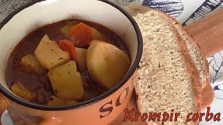 fleischlose Kartoffelsuppe  Krompir čorba [upl. by Axel]