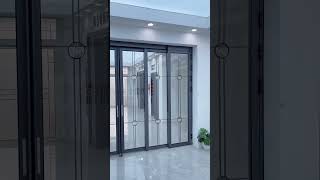 The latest design of sliding door system has sliding and opening functions to maximize the space [upl. by Enyalaj]