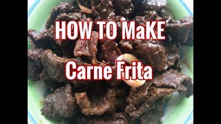 RECIPE VIDEO HOW TO MAKE KARNE FRITA or quotBISTEKquot [upl. by Wang]