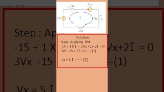 Mesh Analysis Problem 221  find Vx  Solved  Fundamentals of Electric Circuits circuitanalysis [upl. by Caplan690]