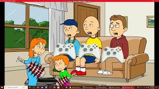 GoAnimate  Rosie and Daisy Destroys Caillous Xbox  Arrested  Grounded goanimategrounded rosie [upl. by Erasaec165]