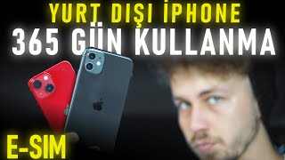 Yurtdışı iPhone İMEİ KAYDI olmadan 365 GÜN KULLAN  ESİM [upl. by Krucik]