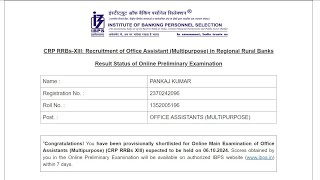 IBPS RRB Clerk Result 2024 Kaise Dekhe  How TO Check IBPS RRB Clerk Result 2024 [upl. by Gredel]