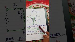 IDEAL TRANSFORMER THE RELATIONSHIP BETWEEN VOLTAGE CURRENT RATING AND MMF BALANCE [upl. by Udale396]