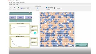 NetLogo tutorial Segregation by race  Micromotives and Macrobehavior by Thomas Schelling [upl. by Valentine526]