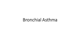 Bronchial Asthma [upl. by Sal]