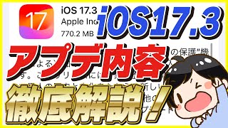 iOS173のアプデ内容と新機能を徹底解説！│アプデするのは待った方が良いかも！【iPhone アップデート】 [upl. by Thacker]