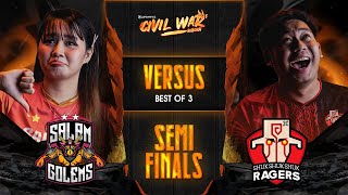 Shukshukshuk Ragers vs Salam Golems BO3  Lupon Civil War Season 8  Semifinals [upl. by Thornton825]