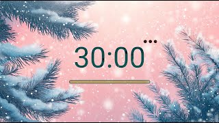 30 Minute Timer Winter Ambience with Peaceful Music [upl. by Hedve722]