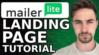 Mailerlite Landing Page Tutorial 2024  How To Create A Landing Page In Mailerlite [upl. by Htes]