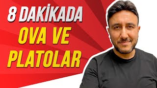 8 DAKİKADA TÜRKİYEDE OVA VE PLATOLAR 💯 Mehmet Eğit kpss2022 kpsscografya [upl. by Aknaib]