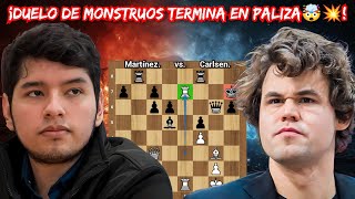 ¡DUELO DE MONSTRUOS TERMINA EN UNA PALIZA BRUTAL🤯💥  Martínez vs Carlsen  Titled Cup early [upl. by Urbana468]