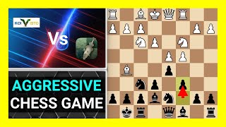 Aggressive Chess Engine Game Koivisto 90 vs Stockfish 161 Watch and Learn Chess [upl. by Brosine]