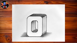 how to draw 3d letter O [upl. by Michail140]