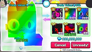 INSANE OFFERS For 11 Rainbow Titanic Rich Cat in Pet Simulator 99 [upl. by Arahahs506]