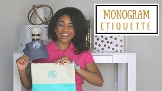 The Ultimate Monogram Etiquette Guide [upl. by Dnallor167]