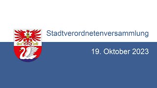 Stadtverordnetenversammlung 19102023 Live Stream [upl. by Winer]