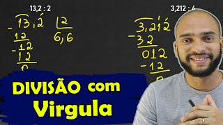 Como fazer DIVISÃO com vírgula no dividendo  Conta de dividir com vírgula [upl. by Geirk]