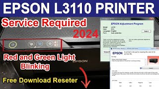 HOW TO RESET EPSON L3110 L SERIES SERVICE REQUIRED THE INK PAD IS AT THE END OF ITS SERVICE LIFE [upl. by Sivolc]