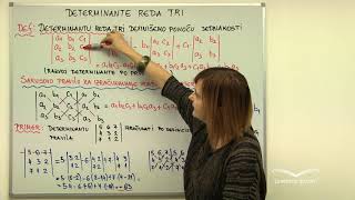 Determinante reda tri  Matematika III [upl. by Alegnat]