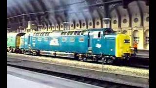 Deltic 22 leaving York [upl. by Aileda]