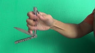 Balisong Tutorial 5  Butterfly knife Drop down Hướng dẫn kỹ thuật biểu diễn dao bướm [upl. by Roby182]