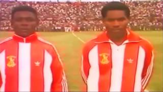 Anthems of Zaire and the PR of the Congo  1985 AFCON 1st Round Football Match [upl. by Cired]