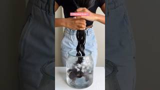 CURLY HAIR ICE BOWL HACK🧊FOR LESS FRIZZ cocoandeve curlyhair curlyhairroutine naturalhair [upl. by Quiteria]