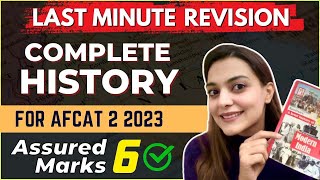 6 marks done ✅ History last minute Revision for AFCAT 2 2023  Afcat GK By Vaishalli Ma’am AIR 26 [upl. by Nipsirc753]