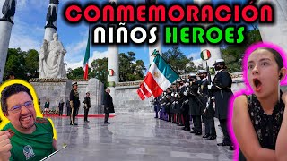 ¡¡WOW Ceremonia Conmemorativa al Aniversario de los niños HEROES en el MONUMENTO [upl. by Kreit]