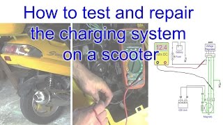 How to test and repair the charging system on a scooter [upl. by Anyad]