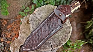 Making a Leather Sheath for an Old Knife [upl. by Bergerac]