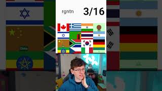 Recognise the Country Flags WITHOUT Vowels shorts [upl. by Anikram]