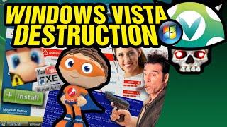 Vinesauce Joel  Windows Vista Destruction [upl. by Hnahym]