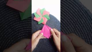 origami cute 🥰 flower  eight module flower 🌸  easy paper folding  short  art and crafts [upl. by Oibesue]