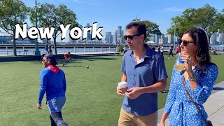 New York City September 2023 Walking Tour 4k  NYC High Line amp Hudson River Walk [upl. by Ailana]