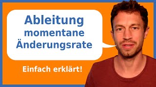 Ableitung  momentane Änderungsrate  Ableitung bestimmen einfach erklärt  Herr Locher [upl. by Ennalyrehc]