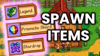 Spawn Items in Stardew Valley TUTORIAL [upl. by Steffy258]