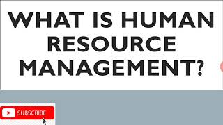 What is Human Resource ManagementHRM Simple and Comprehensive Definition URDUHindi [upl. by Vincentia651]