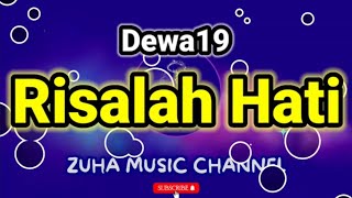 Risalah Hati  Dewa19  ZMC Karaoke [upl. by Dudden]