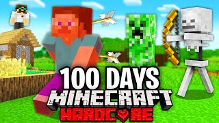 I Forced a Noob to Spend 100 Days in Minecraft Heres What Happened [upl. by Leroi107]