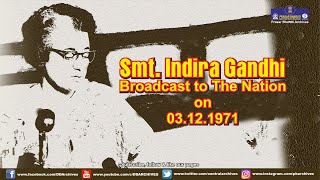 1971  Indira Gandhis Broadcast to the Nation  IndoPakistan War [upl. by Ilajna509]