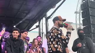 Anuel aa cantando coronamos en caserio Monte Hatillo 2024 [upl. by Aicinat217]