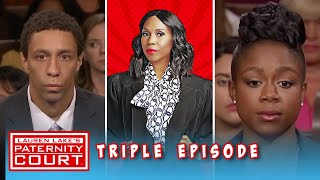 Woman Stuns Former Jock With Claims That He Is The Father Triple Episode  Paternity Court [upl. by Eisdnil]