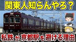 【日本地理】意外！なぜ、私鉄が京都駅を避けるのか？【ゆっくり解説】 [upl. by Diva530]