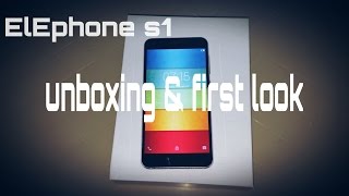 ELEPHONE S1 UNBOXING amp FIRST LOOK [upl. by Sashenka602]